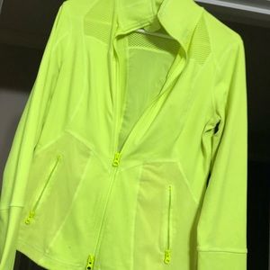 Zella neon yellow athletic jacket